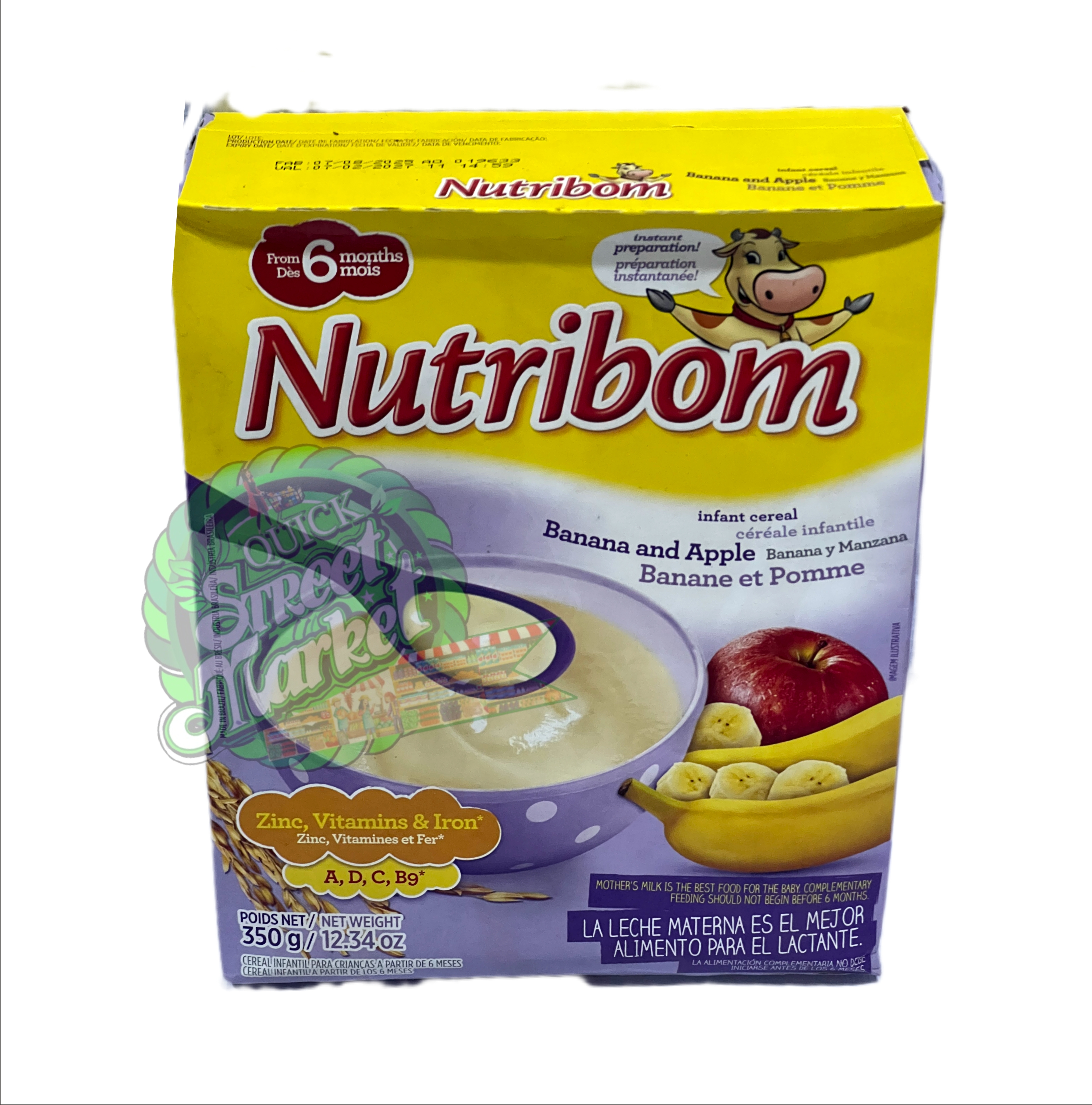 Nutribom Banana And Apple Infant Cereal (350g)