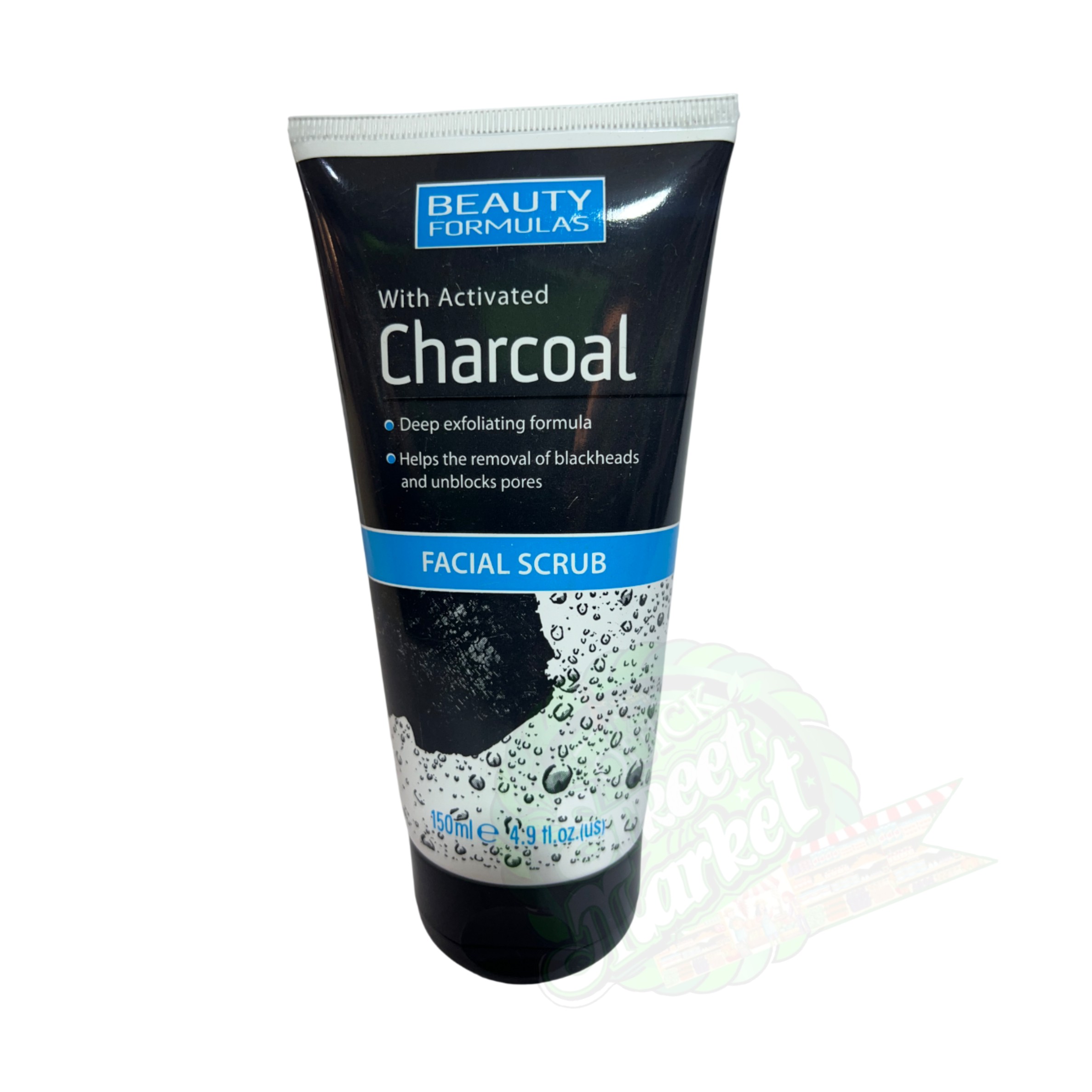 Beauty Formulas With Activated Charcoal Facial Scrub (150ml)
