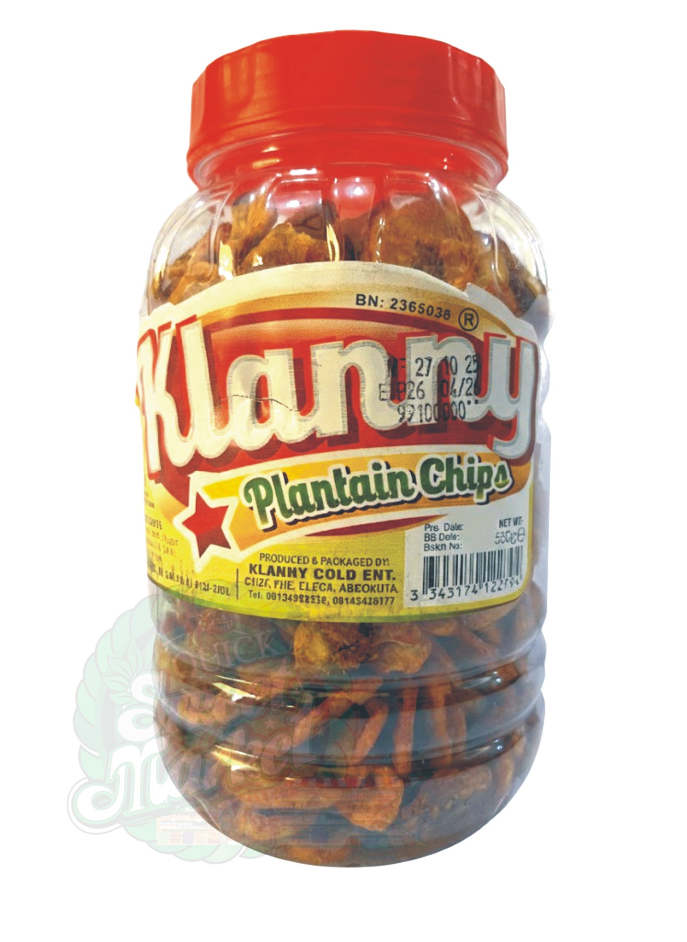 Klanny Plantain Chips (550g)