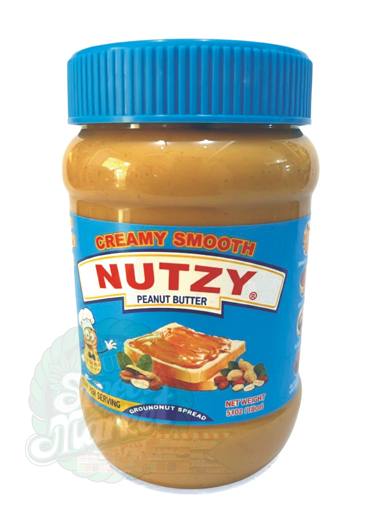 Nutzy Peanut Butter Creamy Smooth (510g)