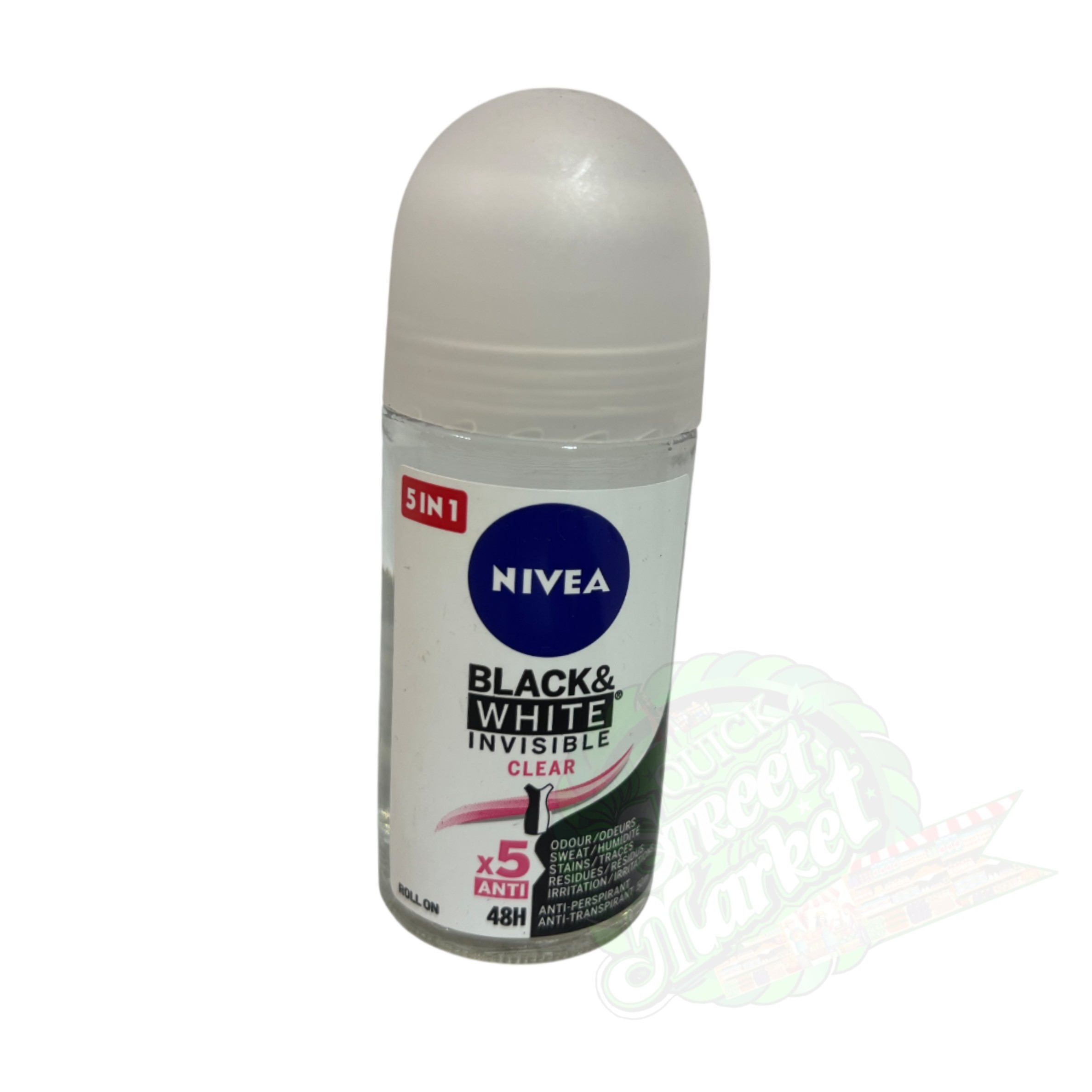 Nivea Black And White Invisible Clear Roll-on (50ml)