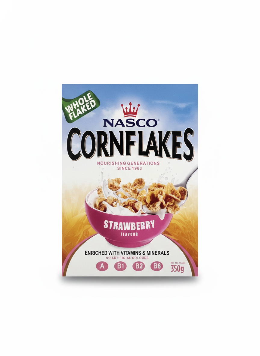 Nasco Cornflakes Strewberry Flavour (350g)