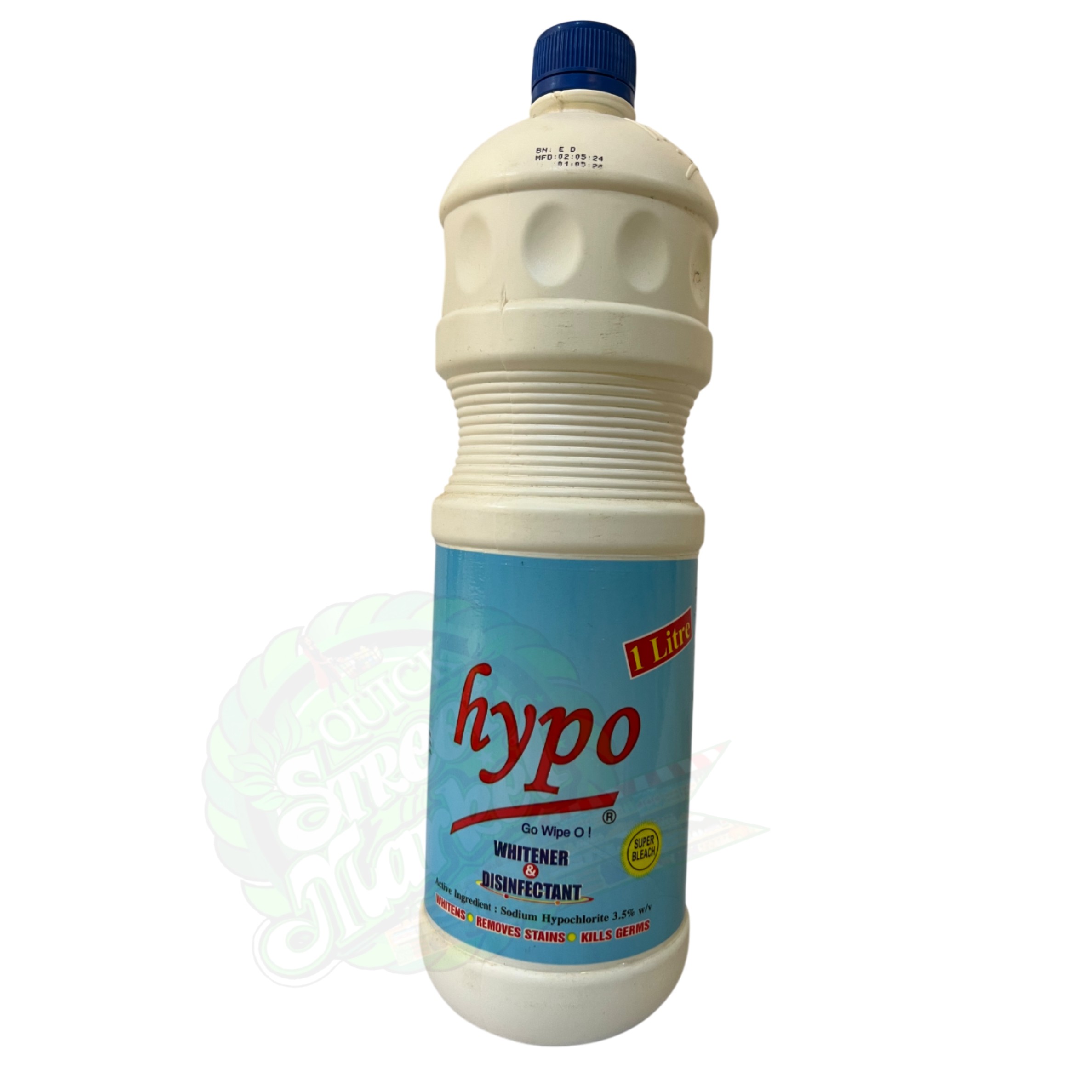 Hypo Whitener & Disinfectant Super Bleach (1l)