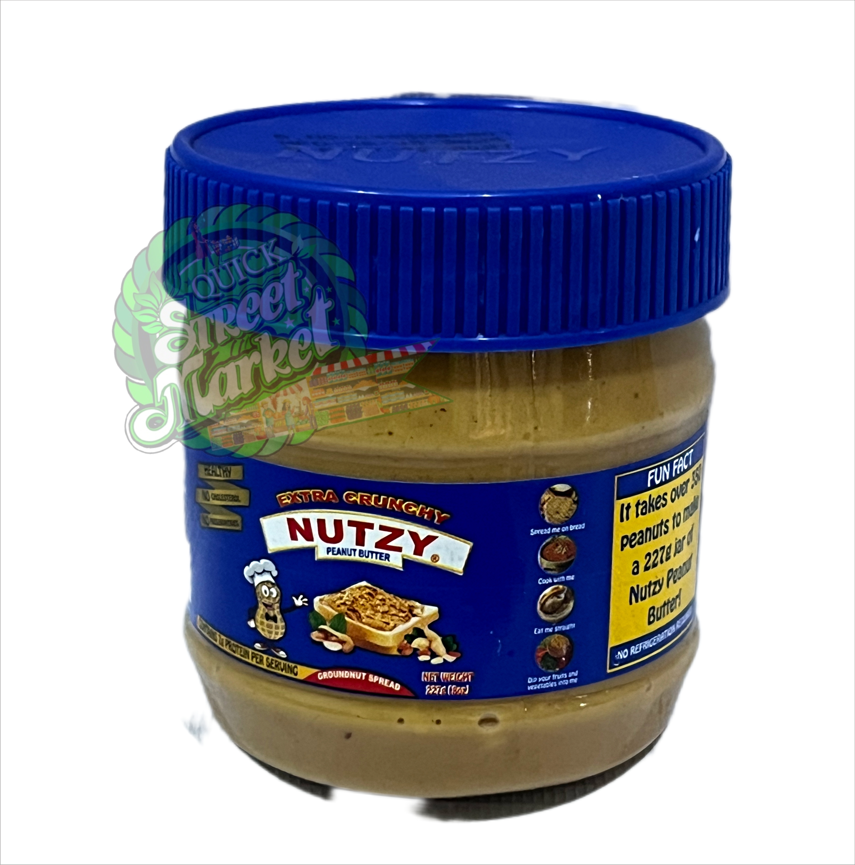 Nutzy Peanut Butter Extra Crunchy (227g)