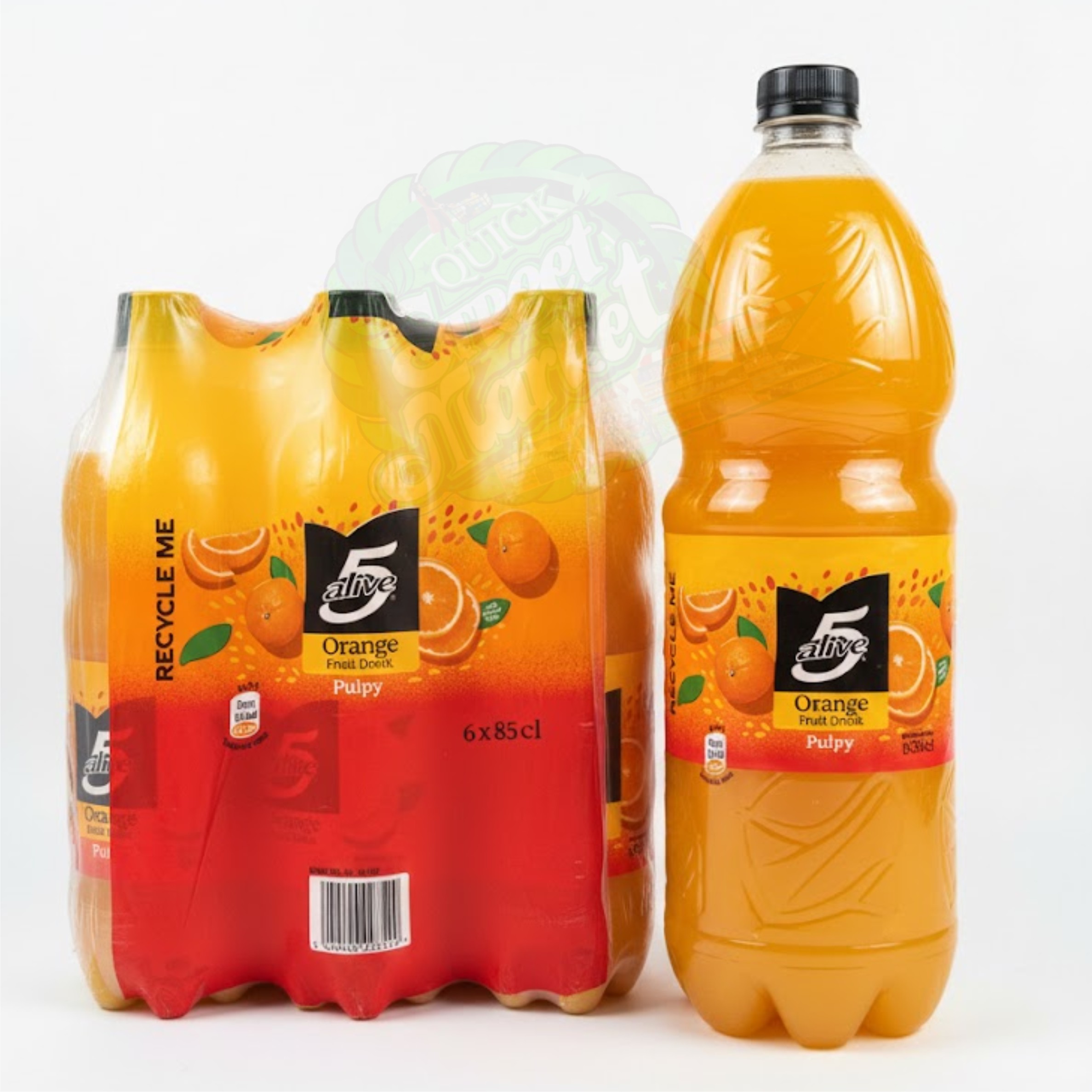 5 Alive Orange Fruit Drink 85cl × 6