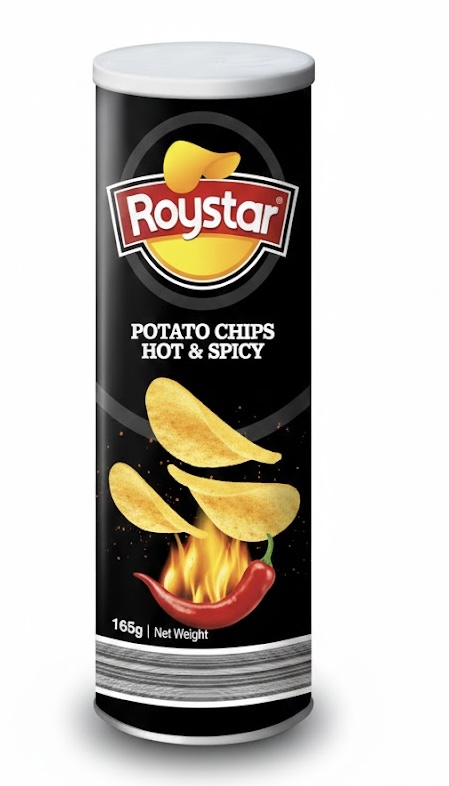 Roystar Potato Chips Hot & Spicy (165g)