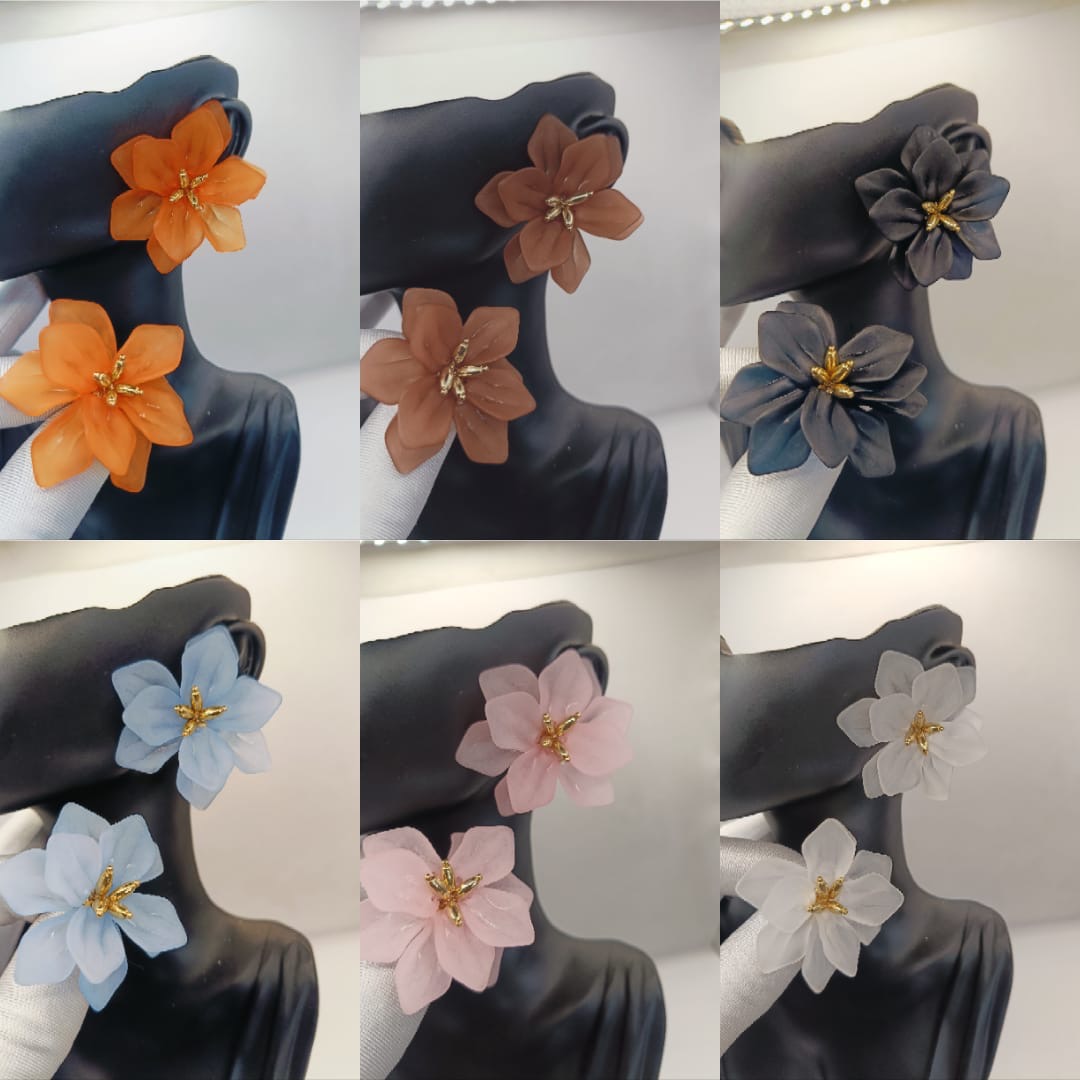 The Sunset  Floral Statement Studs