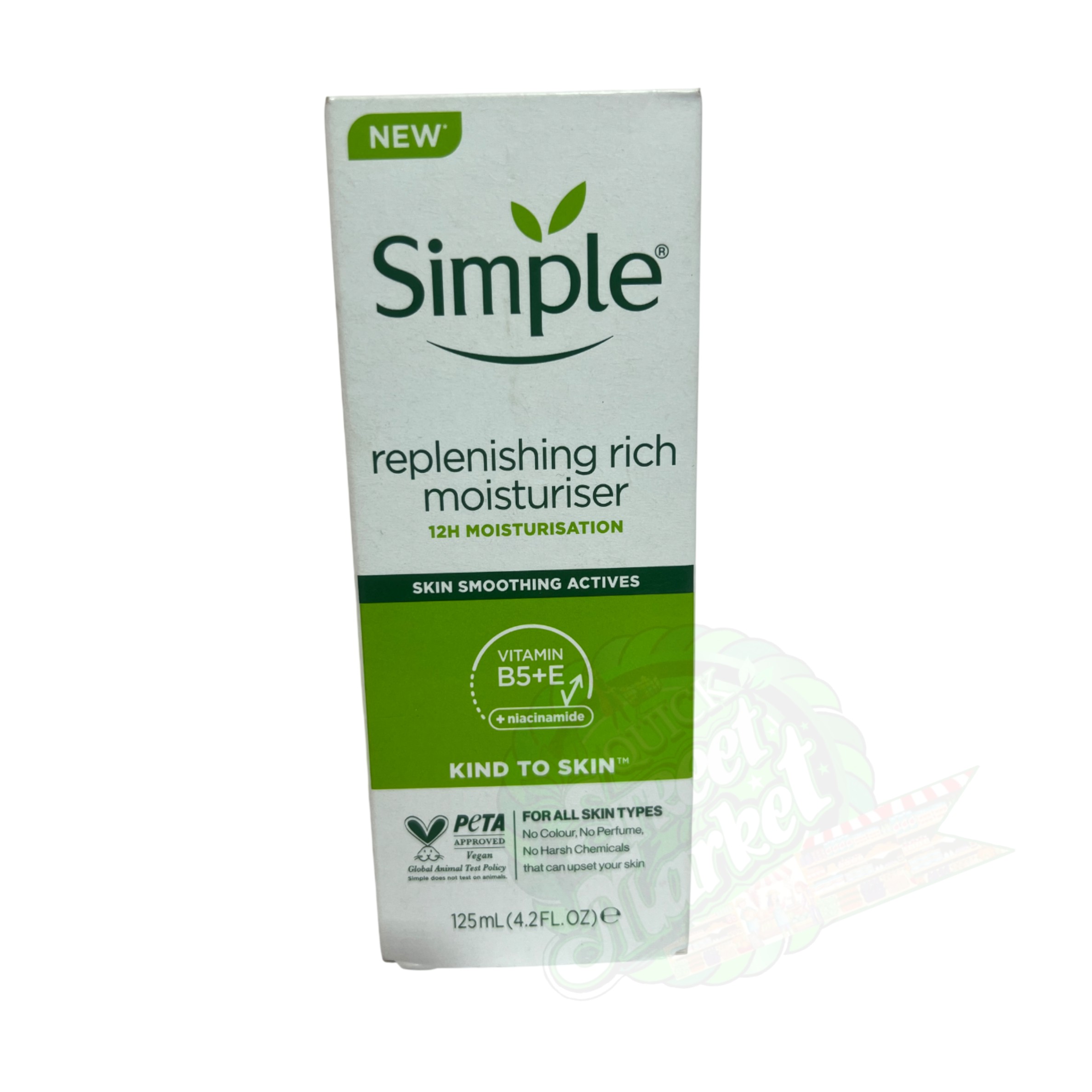 Simple Replenishing Rich Moisturiser — Skin Smoothing Actives (125ml)